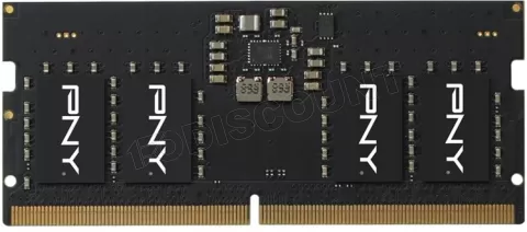 Photo de Barrette mémoire 16Go SODIMM DDR5 PNY Performance 4800MHz (Noir)