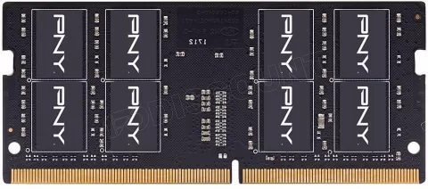 Photo de Barrette mémoire 16Go SODIMM DDR5 PNY Performance 5600MHz (Noir)