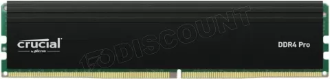 Photo de Barrette mémoire 32Go DIMM DDR4 Crucial Pro  3200Mhz (Noir)