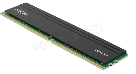 Photo de Barrette mémoire 32Go DIMM DDR4 Crucial Pro  3200Mhz Version OEM (Tray) (Vert)