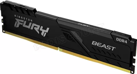 Photo de Barrette mémoire 32Go DIMM DDR4 Kingston Fury Beast  3200Mhz (Noir)