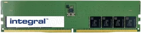 Photo de Barrette mémoire 32Go DIMM DDR5 Integral 4800MHz (Vert)