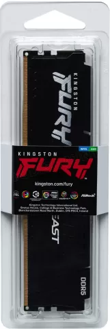 Photo de Barrette mémoire 32Go DIMM DDR5 Kingston Fury Beast 5600MHz (Noir)