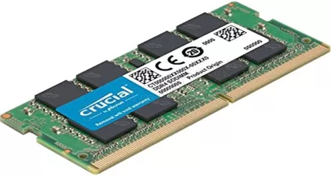 Photo de Barrette mémoire 32Go SoDIMM DDR4 Crucial  2666Mhz (Vert)