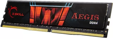 Photo de Barrette mémoire 4Go DIMM DDR4 G.Skill Aegis  2400Mhz (Noir et Rouge)