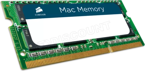 Photo de Barrette mémoire 4Go SODIMM DDR3 Corsair Mac Memory PC3-8500 (1066 Mhz)