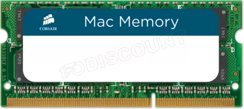 Photo de Barrette mémoire 4Go SODIMM DDR3 Corsair Mac Memory PC3-8500 (1066 Mhz)