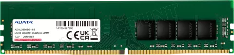 Photo de Barrette mémoire 8Go DIMM DDR4 Adata Premier  2666Mhz (Vert)