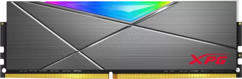 Photo de Barrette mémoire 8Go DIMM DDR4 Adata XPG SpectriX D50 RGB  3600Mhz (Noir)
