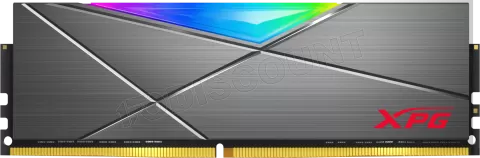 Photo de Barrette mémoire 8Go DIMM DDR4 Adata XPG SpectriX D50 RGB 3600Mhz (Noir)