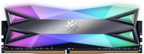 Photo de Barrette mémoire 8Go DIMM DDR4 Adata XPG SpectriX D60G RGB  3600Mhz (Noir)