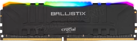 Photo de Barrette mémoire 8Go DIMM DDR4 Ballistix RGB  3200Mhz (Noir)