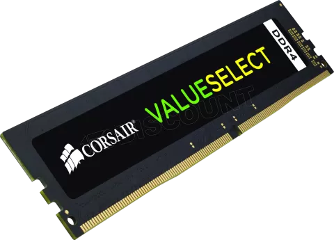 Photo de Barrette mémoire 8Go DIMM DDR4 Corsair Value Select PC4-21300 (2666 Mhz) (Noir)