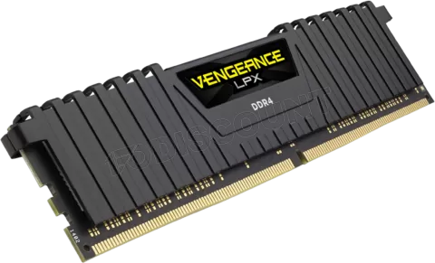 Photo de Barrette mémoire 8Go DIMM DDR4 Corsair Vengeance LPX  3200Mhz (Noir)