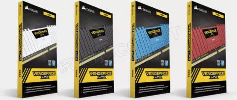 Photo de Barrette mémoire 8Go DIMM DDR4 Corsair Vengeance LPX PC4-19200 (2400 Mhz) (Noir)