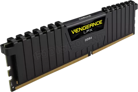 Photo de Barrette mémoire 8Go DIMM DDR4 Corsair Vengeance LPX PC4-28800 (3600 Mhz) (Noir)