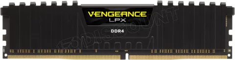 Photo de Barrette mémoire 8Go DIMM DDR4 Corsair Vengeance LPX PC4-28800 (3600 Mhz) (Noir)