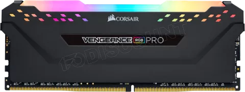 Photo de Barrette mémoire 8Go DIMM DDR4 Corsair Vengeance Pro RGB  3200Mhz (Noir)