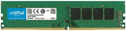 Photo de Barrette mémoire 8Go DIMM DDR4 Crucial  2666Mhz (Vert)