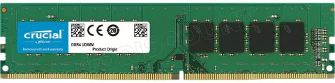 Photo de Barrette mémoire 8Go DIMM DDR4 Crucial  3200Mhz (Vert)