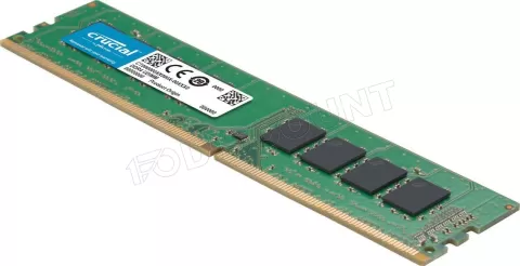 Photo de Barrette mémoire 8Go DIMM DDR4 Crucial PC4-21300 (2666 Mhz) (Vert)