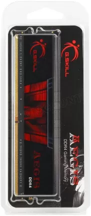 Photo de Barrette mémoire 8Go DIMM DDR4 G.Skill Aegis 2400Mhz (Noir et Rouge)