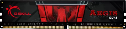 Photo de Barrette mémoire 8Go DIMM DDR4 G.Skill Aegis PC4-25600 (3200 Mhz) (Noir/Rouge)