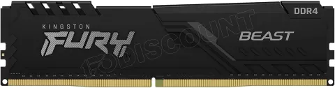 Photo de Barrette mémoire 8Go DIMM DDR4 Kingston Fury Beast  3600Mhz (Noir)
