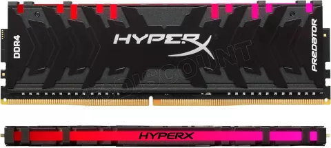 Photo de Barrette mémoire 8Go DIMM DDR4 Kingston HyperX Predator RGB  4000Mhz (Noir)
