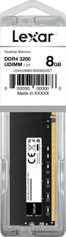 Photo de Barrette mémoire 8Go DIMM DDR4 Lexar  3200Mhz (Noir)