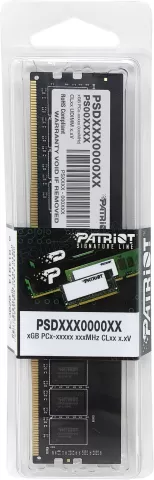 Photo de Barrette mémoire 8Go DIMM DDR4 Patriot Signature Line  2666Mhz (Noir)