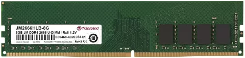 Photo de Barrette mémoire 8Go DIMM DDR4 Transcend JetRam  2666Mhz (Vert)