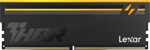 Photo de Barrette mémoire 8Go DIMM DDR5 Lexar Thor 2nd Gen RGB  6000MHz CL38 (Noir)