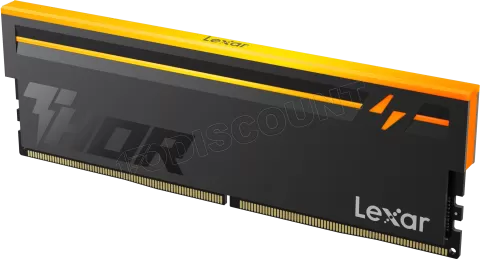 Photo de Barrette mémoire 8Go DIMM DDR5 Lexar Thor 2nd Gen RGB  6000MHz CL38 (Noir)