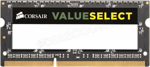 Photo de Barrette mémoire 8Go SODIMM DDR3  Corsair Value Select PC3-12800 (1600MHz) (Noir)