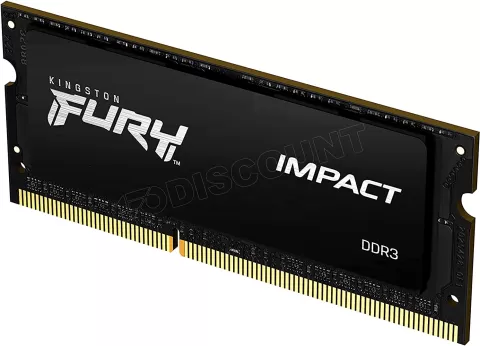 Photo de Barrette mémoire 8Go SODIMM DDR4 Kingston Fury Impact 3200Mhz (Noir)