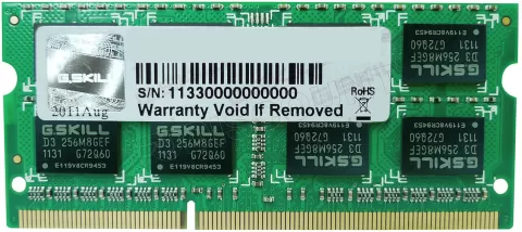 Photo de Barrette mémoire RAM SODIMM DDR3 4Go G.Skill PC10666 (1333MHz)
