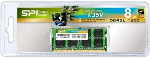 Photo de Barrette mémoire RAM SODIMM DDR3L 8192 Mo (8 Go) Silicon Power PC12800 (1600 Mhz) 1.35 v