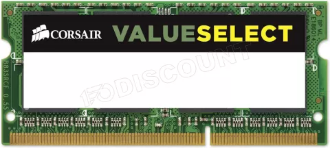 Photo de Barrette mémoire RAM SODIMM DDR3L 8Go Corsair Value Select PC12800 (1600 Mhz)