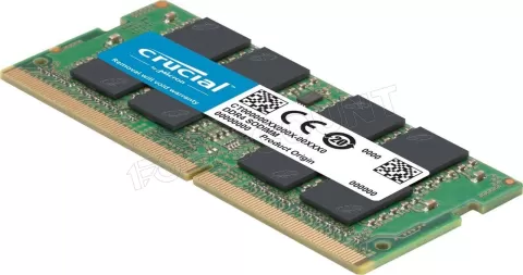 Photo de Barrette mémoire SODIMM 16Go DDR4 Crucial  2666Mhz (Vert)