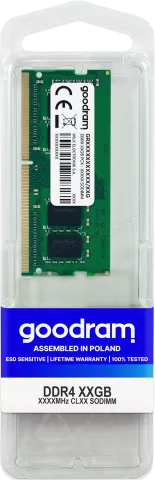 Photo de Barrette mémoire SODIMM DDR4 16Go GoodRam 2666Mhz (Vert)