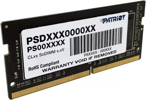 Photo de Barrette mémoire SODIMM DDR4 8Go Patriot Signature Line 2400Mhz (Noir)