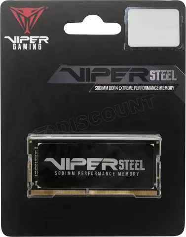 Photo de Barrette mémoire SODIMM DDR4 8Go Patriot Viper Steel  3200Mhz (Noir)