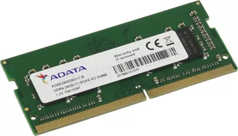 Photo de Barrette mémoire SODIMM DDR4 Adata  2400Mhz 8Go (Vert)