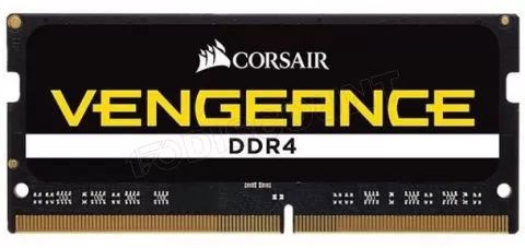 Photo de Barrette mémoire SODIMM DDR4 Corsair PC4-21300 (2667 Mhz) 16Go (Noir)