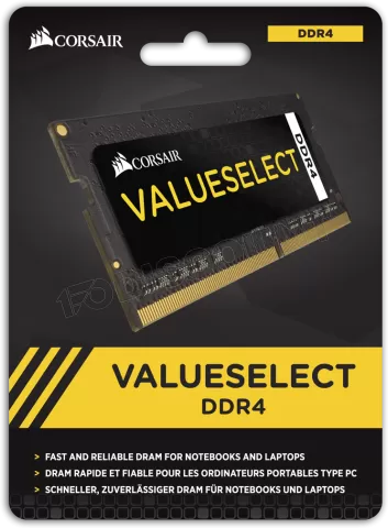 Photo de Barrette mémoire SODIMM DDR4 Corsair Value Select  2133Mhz 16Go (Noir)