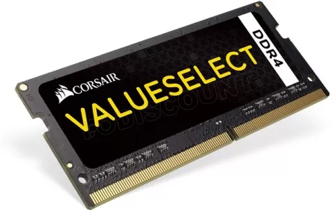 Photo de Barrette mémoire SODIMM DDR4 Corsair Value Select PC3-17000 (2133MHz) 4Go (Noir)