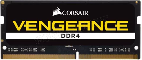 Photo de Barrette mémoire SODIMM DDR4 Corsair Vengeance PC4-19200 (2400 Mhz) 16Go (Noir)