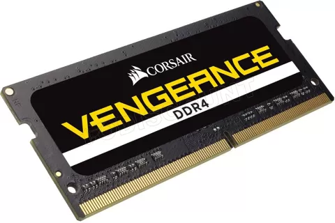 Photo de Barrette mémoire SODIMM DDR4 Corsair Vengeance PC4-19200 (2400 Mhz) 16Go (Noir)