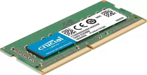Photo de Barrette mémoire SODIMM DDR4 Crucial PC4-19200 (2400 Mhz) 16Go (Vert) compatible Mac